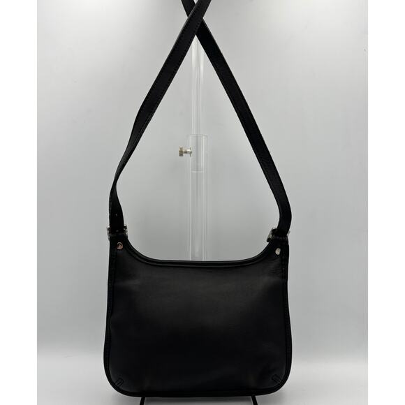 Vintage Coach Slim Hippie Bag | Style No. 9142 | Black Leather Crossbody - Picture 7 of 10